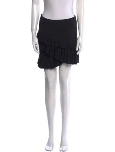 Pre-owned Altuzarra Ruffle Embellishment Mini Skirt In Black
