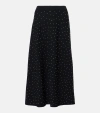 Altuzarra Scaramouche Embellished Midi Skirt In Black