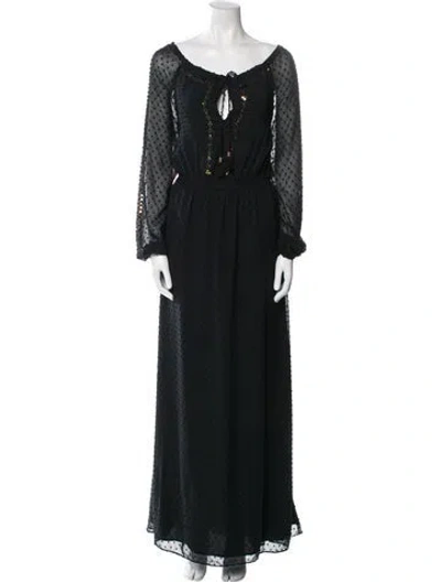 Pre-owned Altuzarra Scoop Neck Long Dress In Black