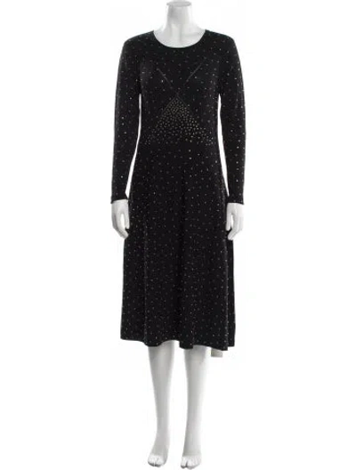 Pre-owned Altuzarra Scoop Neck Midi Length Dress In Blue