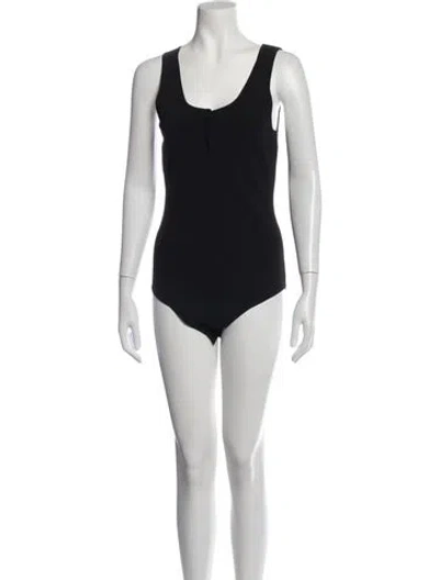 Pre-owned Altuzarra Scoop Neck Sleeveless Bodysuit In Black