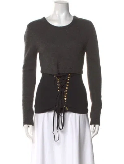 Pre-owned Altuzarra Scoop Neck Sweater In Gray
