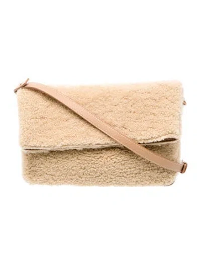 Pre-owned Altuzarra Shearling Crossbody Bag In Neutral