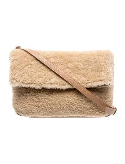 Pre-owned Altuzarra Shearling Crossbody Bag In Neutral