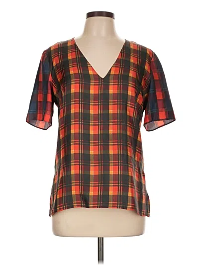 Pre-owned Altuzarra Short Sleeve Blouse In Orange