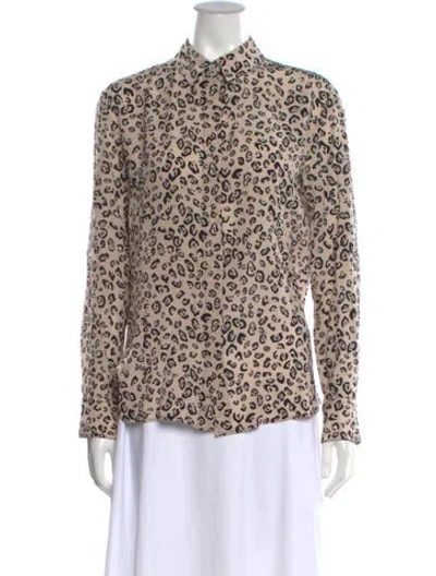 Pre-owned Altuzarra Silk Animal Print Blouse In Multi