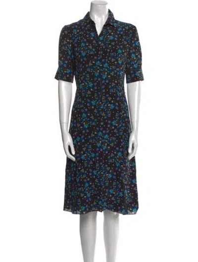 Pre-owned Altuzarra Silk Knee-length Dress In Blue