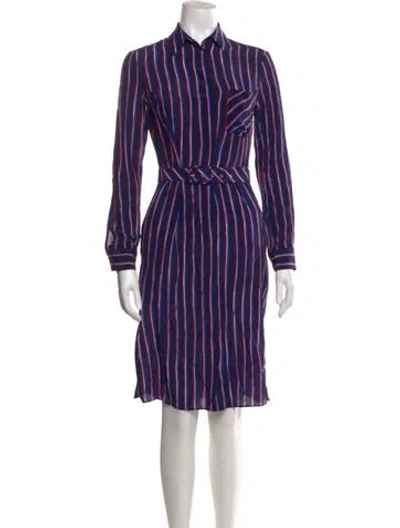 Pre-owned Altuzarra Silk Knee-length Dress In Blue