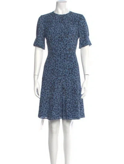Pre-owned Altuzarra Silk Knee-length Dress In Blue