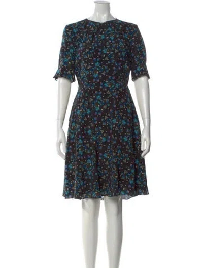 Pre-owned Altuzarra Silk Knee-length Dress In Blue