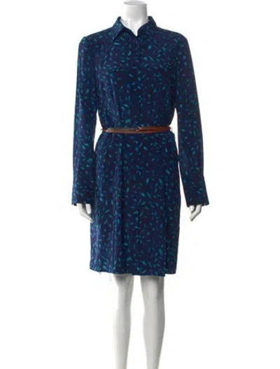 Pre-owned Altuzarra Silk Knee-length Dress In Blue