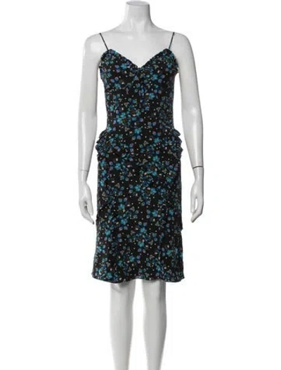 Pre-owned Altuzarra Silk Knee-length Dress In Blue