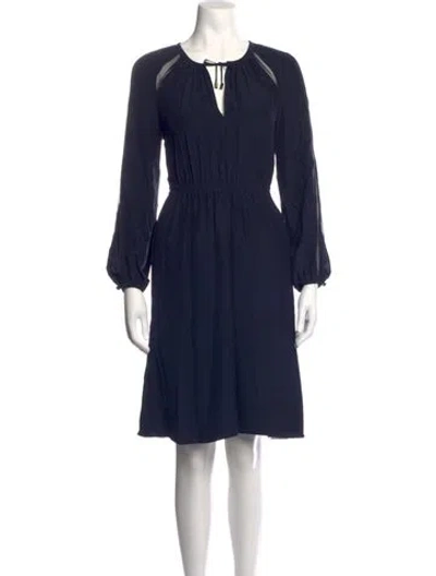 Pre-owned Altuzarra Silk Knee-length Dress In Blue