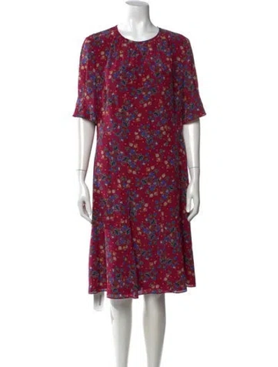 Pre-owned Altuzarra Silk Knee-length Dress In Purple