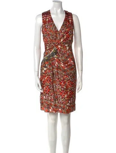 Pre-owned Altuzarra Silk Knee-length Dress In Red