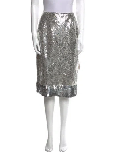 Pre-owned Altuzarra Silk Knee-length Skirt W/ Tags In Multi