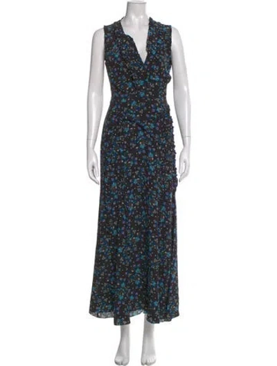 Pre-owned Altuzarra Silk Long Dress In Black