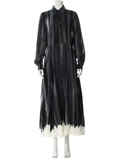Pre-owned Altuzarra Silk Long Dress In Black