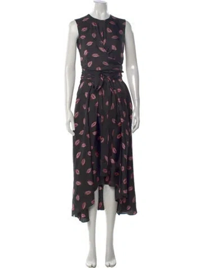 Pre-owned Altuzarra Silk Long Dress In Black