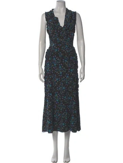 Pre-owned Altuzarra Silk Long Dress In Black