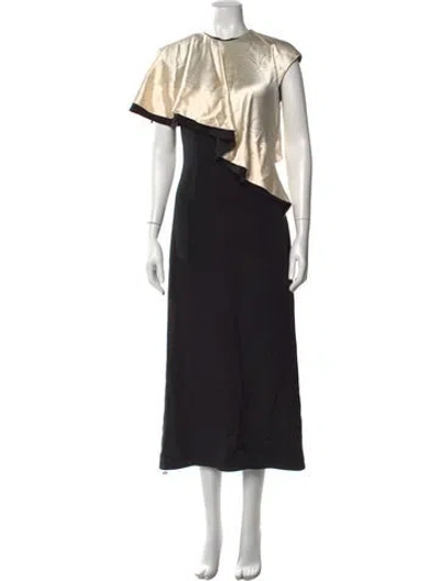 Pre-owned Altuzarra Silk Long Dress In Black