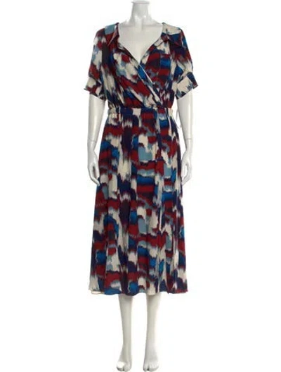 Pre-owned Altuzarra Silk Long Dress In Blue