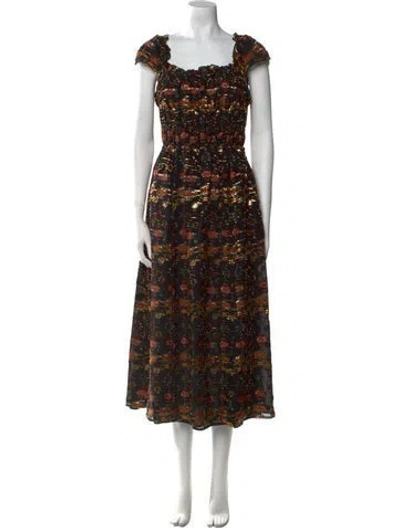 Pre-owned Altuzarra Silk Long Dress In Multi