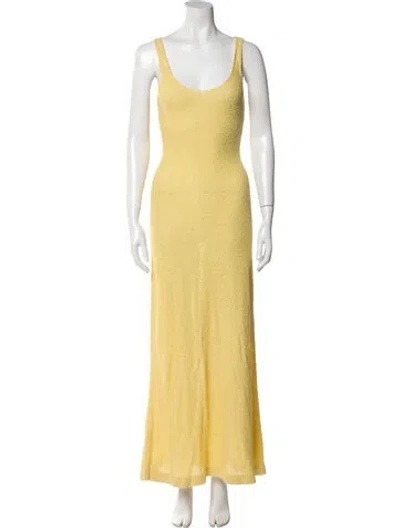 Pre-owned Altuzarra Silk Long Dress In Neutral