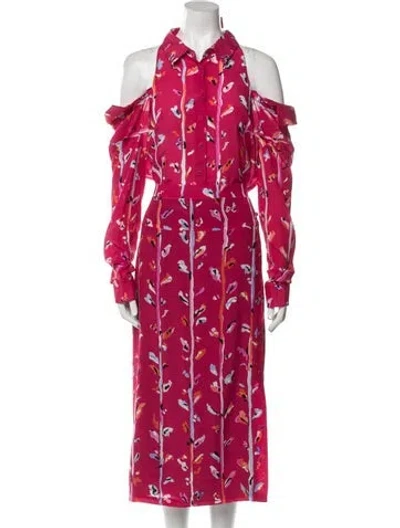 Pre-owned Altuzarra Silk Long Dress In Pink