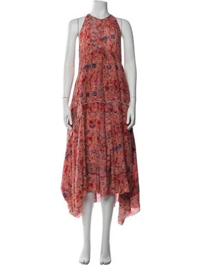 Pre-owned Altuzarra Silk Long Dress In Pink
