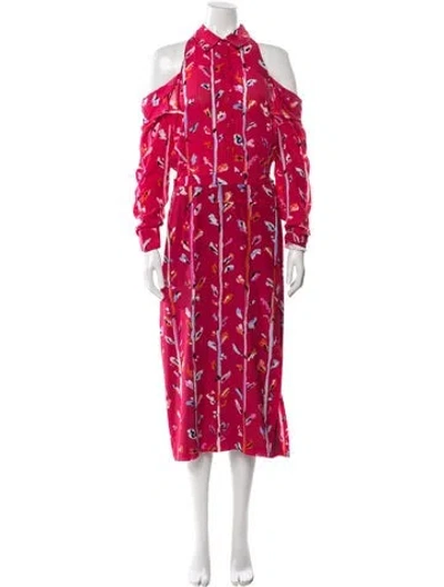 Pre-owned Altuzarra Silk Long Dress In Pink