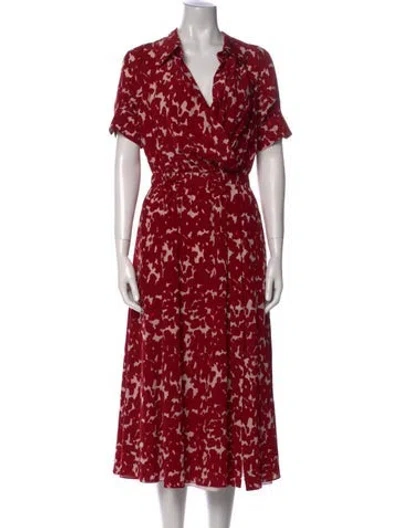 Pre-owned Altuzarra Silk Long Dress In Red