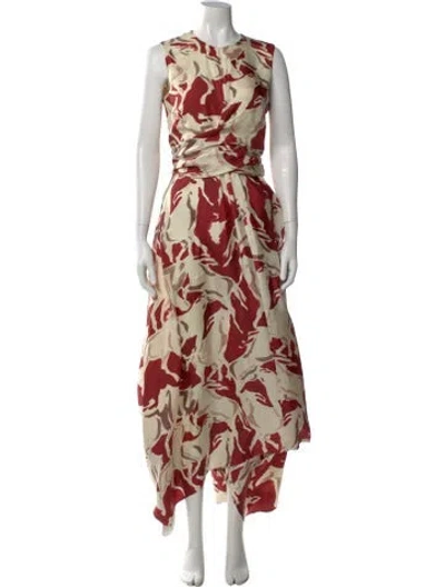 Pre-owned Altuzarra Silk Long Dress In Red