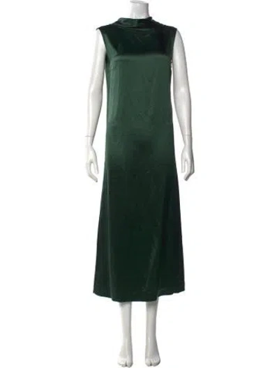 Pre-owned Altuzarra Silk Long Dress W/ Tags In Green