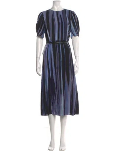 Pre-owned Altuzarra Silk Long Dress W/ Tags In Multi