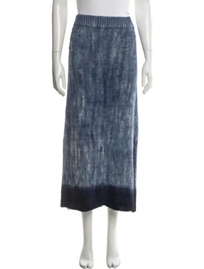 Pre-owned Altuzarra Silk Long Skirt In Blue