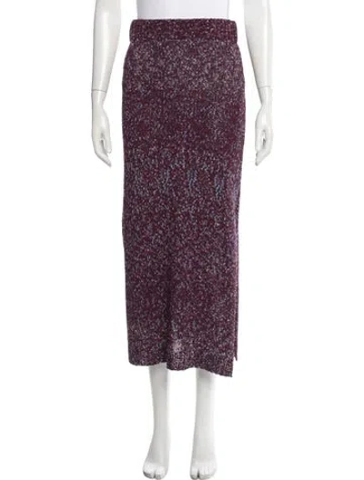 Pre-owned Altuzarra Silk Long Skirt W/ Tags In Purple