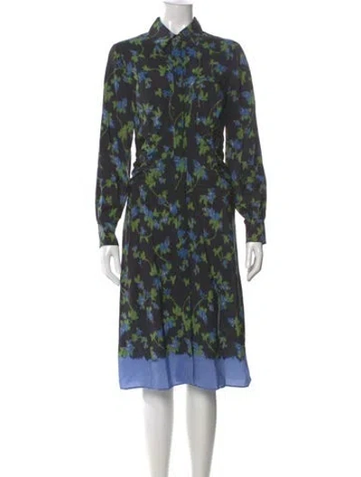 Pre-owned Altuzarra Silk Midi Length Dress In Black