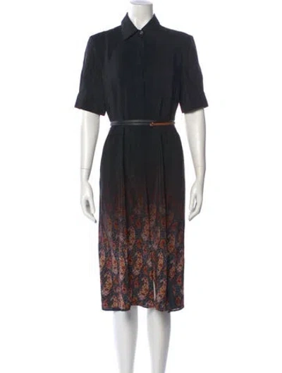 Pre-owned Altuzarra Silk Midi Length Dress In Black