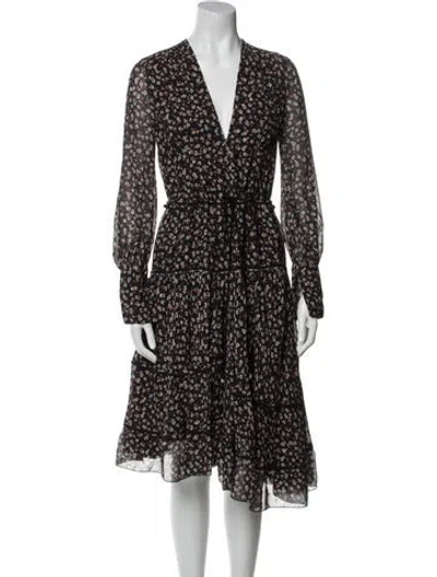Pre-owned Altuzarra Silk Midi Length Dress In Black