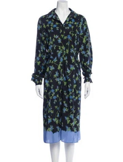 Pre-owned Altuzarra Silk Midi Length Dress In Black