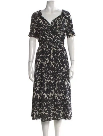 Pre-owned Altuzarra Silk Midi Length Dress In Black