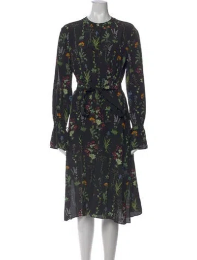 Pre-owned Altuzarra Silk Midi Length Dress In Black