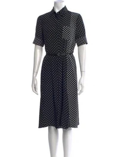 Pre-owned Altuzarra Silk Midi Length Dress In Black