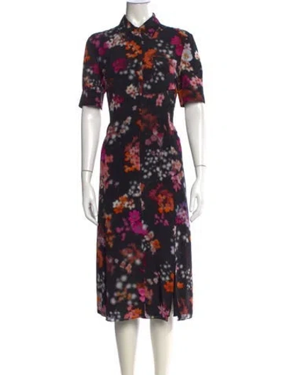 Pre-owned Altuzarra Silk Midi Length Dress In Black