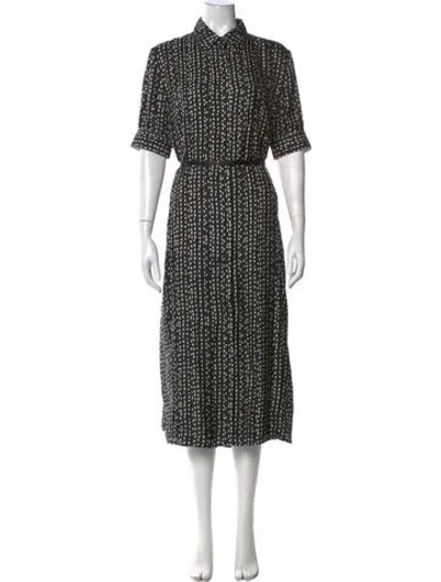 Pre-owned Altuzarra Silk Midi Length Dress In Black