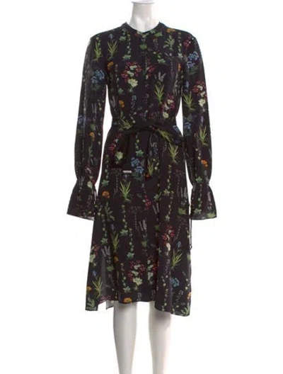 Pre-owned Altuzarra Silk Midi Length Dress In Black