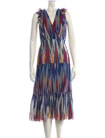 Pre-owned Altuzarra Silk Midi Length Dress In Blue
