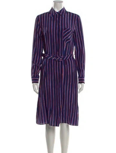 Pre-owned Altuzarra Silk Midi Length Dress In Blue