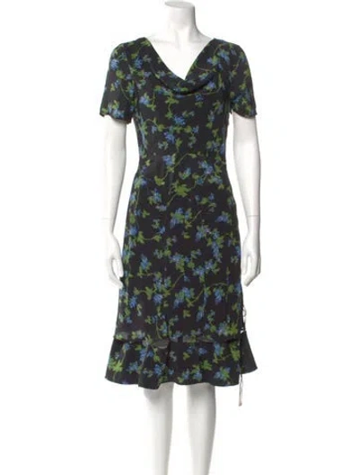Pre-owned Altuzarra Silk Midi Length Dress In Multi